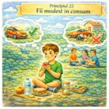 Principiul 22 – Fii modest în consum