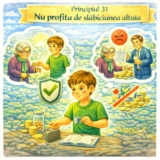Principiul 31- Nu profita de slăbiciunea altuia