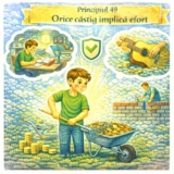 Principiul 49 – Orice câștig implică efort